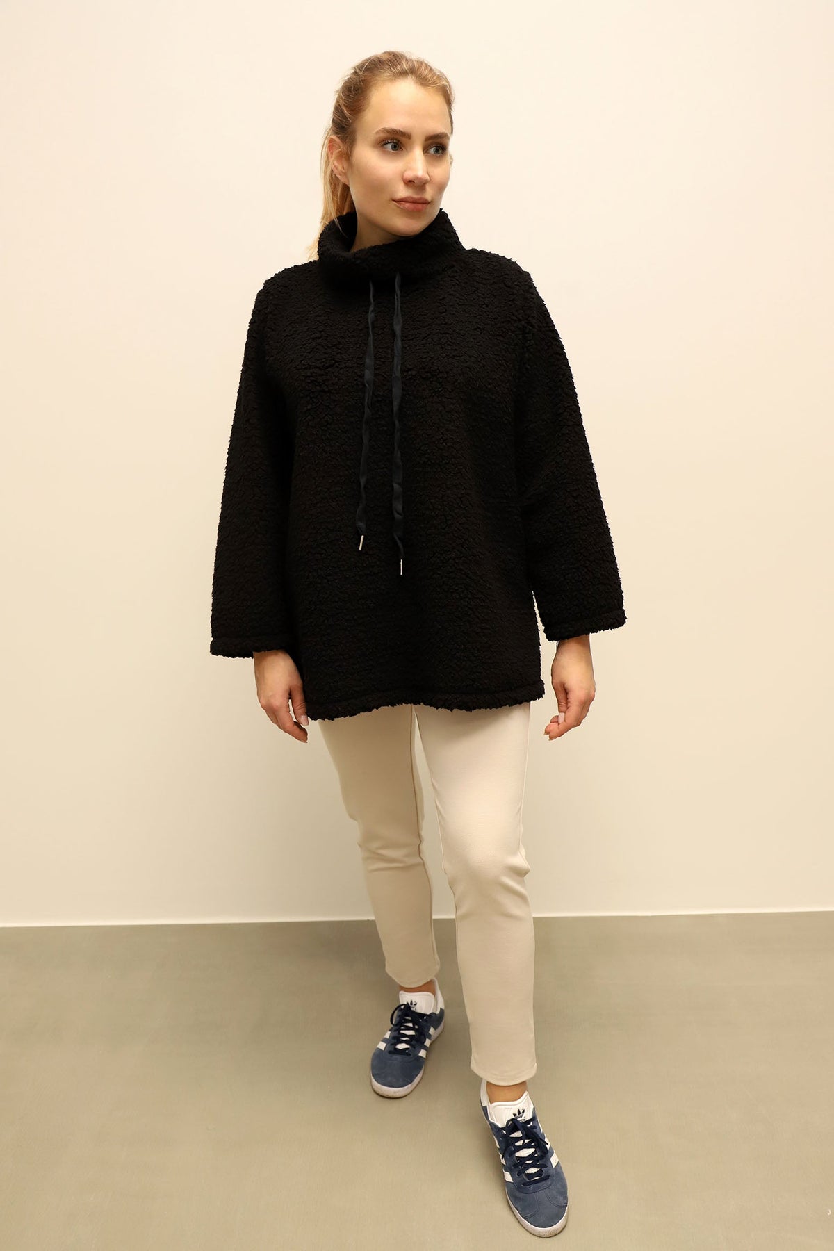 Pullover "Teddy" - Schwarz