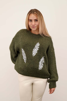 Pullover "Feder" - Khaki