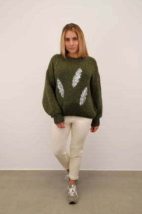 Pullover "Feder" - Khaki