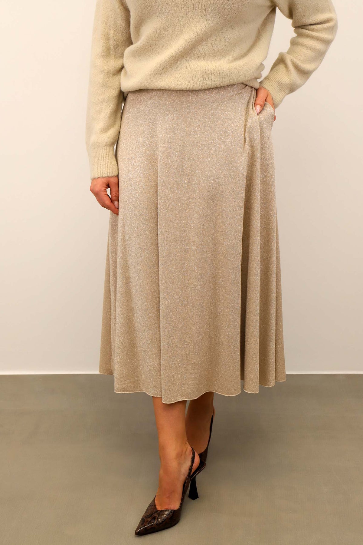 Rock "Festlich" - Beige