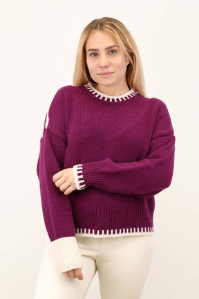 Pullover "Deal" - Beere