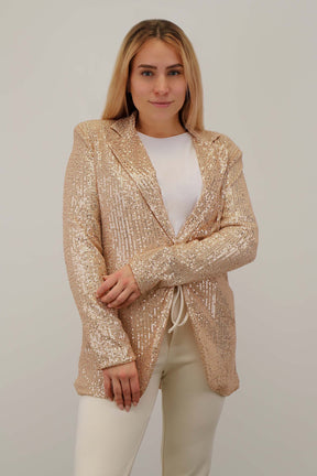 Blazer "Pailletten" - Rosé