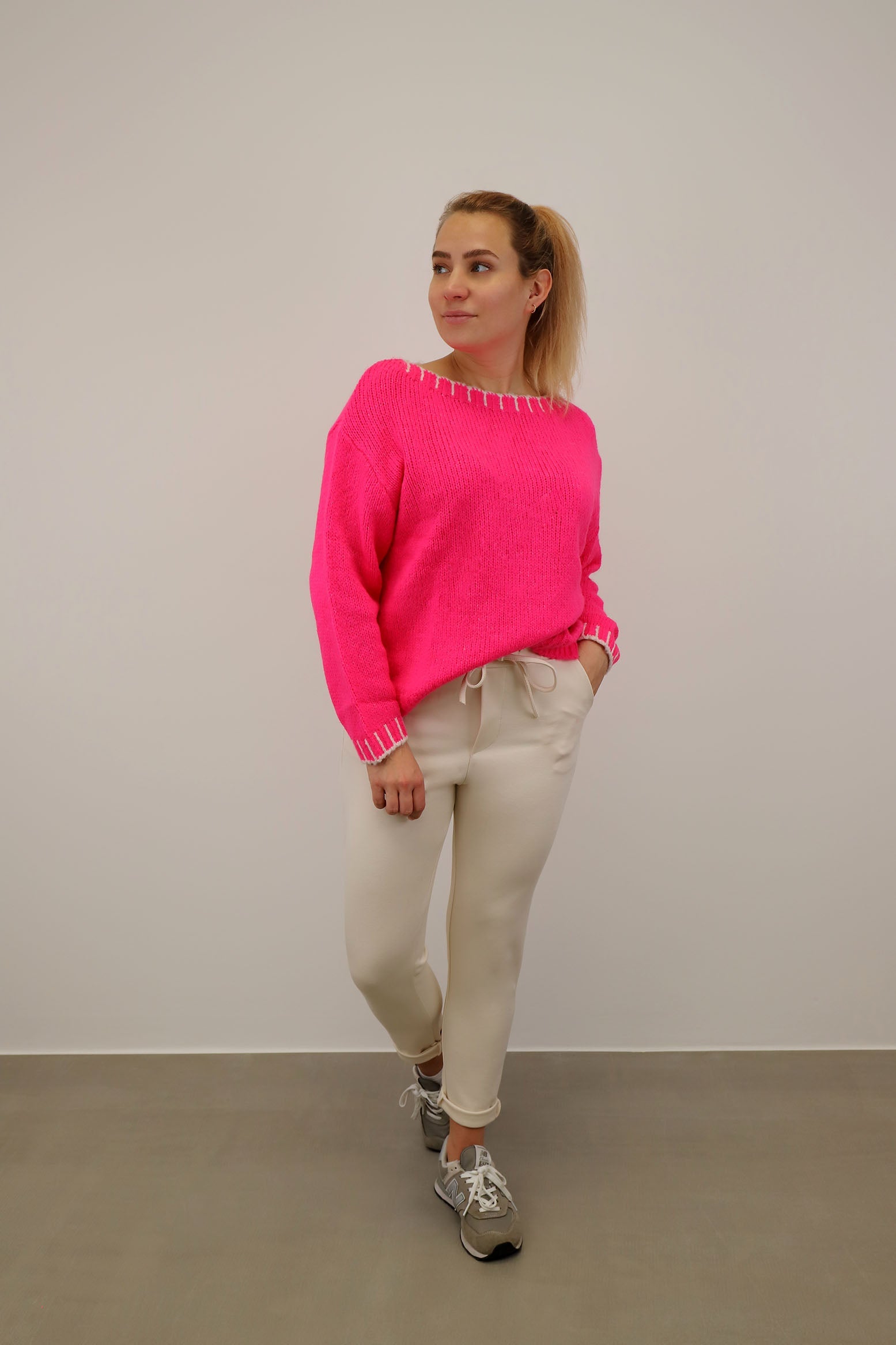 Pullover Rundhals "Miami" - Pink