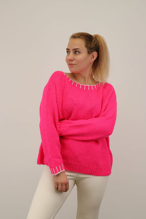 Pullover Rundhals "Miami" - Pink