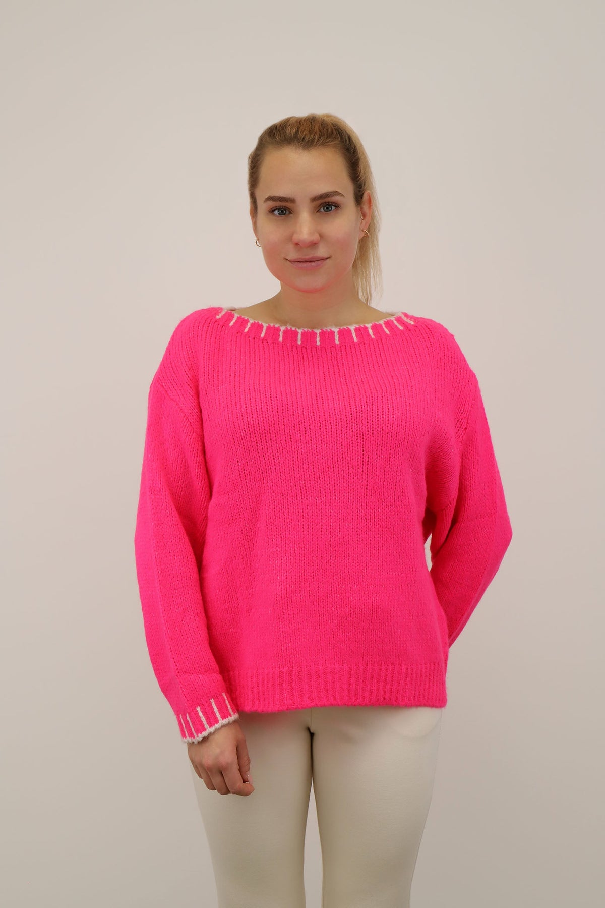 Pullover Rundhals "Miami" - Pink