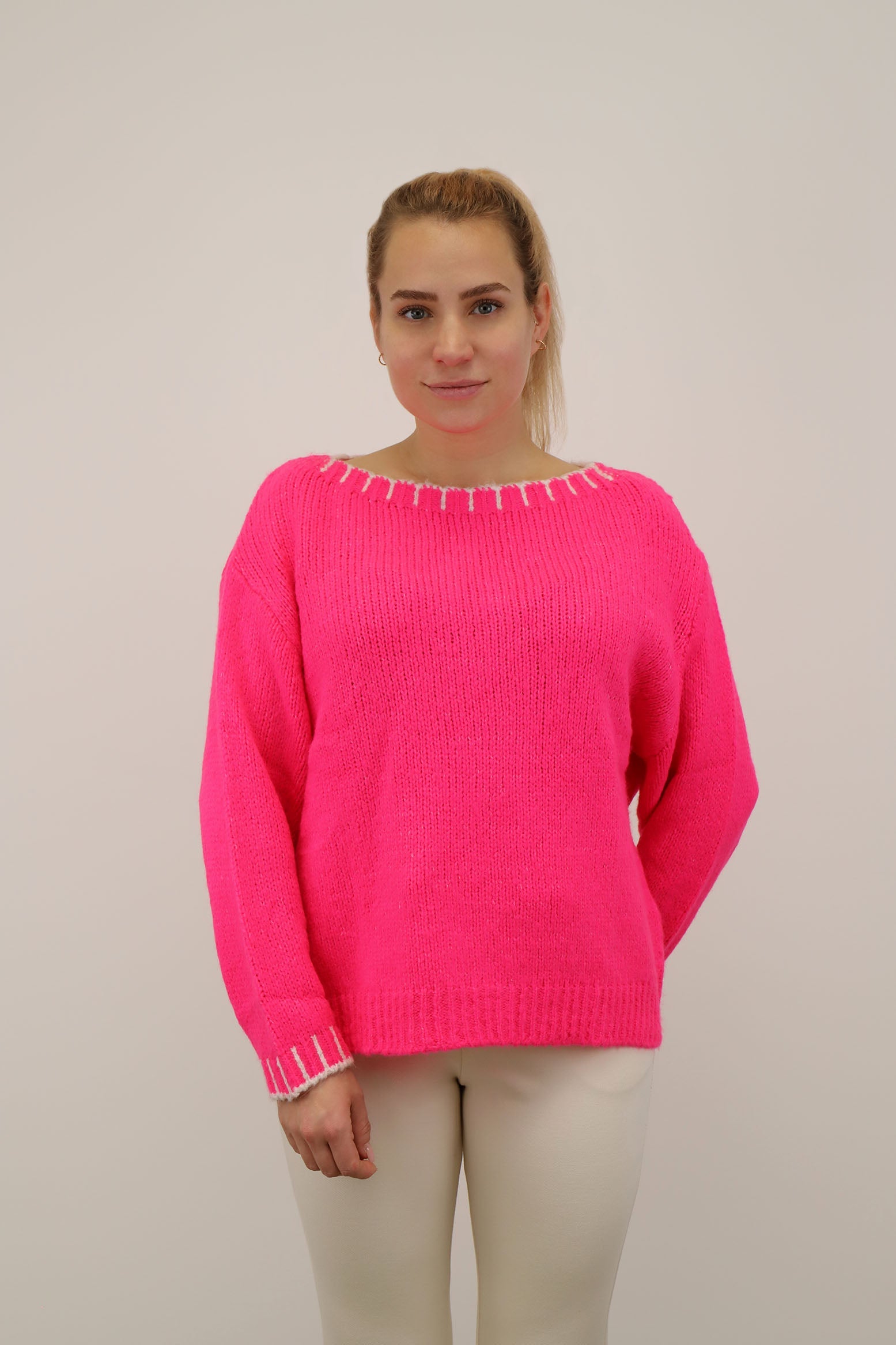 Pullover Rundhals "Miami" - Pink