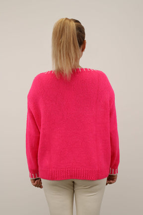 Pullover Rundhals "Miami" - Pink