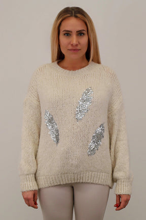 Pullover "Feder" - Beige