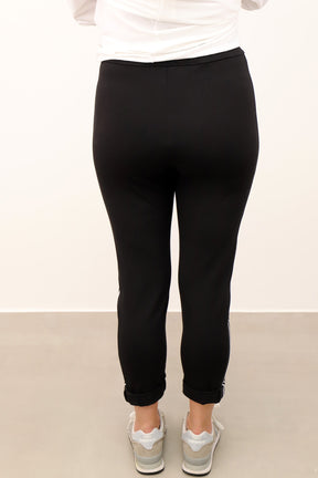 Joggpants "Casual" mit Streifen - Schwarz