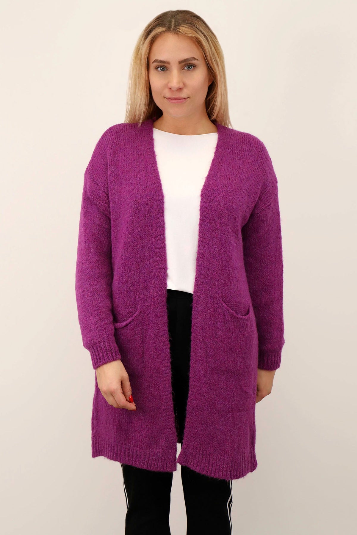 Strickjacke "Mailand" - Beere